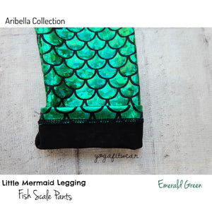 Yogafitwear - Little Mermaid Legging Fish Scale Pants (Emerald Green) (NA00002)