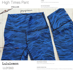 Lululemon - High Timex Pant*Fullux (Life lines cerulean blue black) (LL01360)