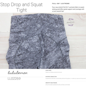 Lululemon - Stop Drop and Squat Tight (Area Ice Grey) (LL02269)