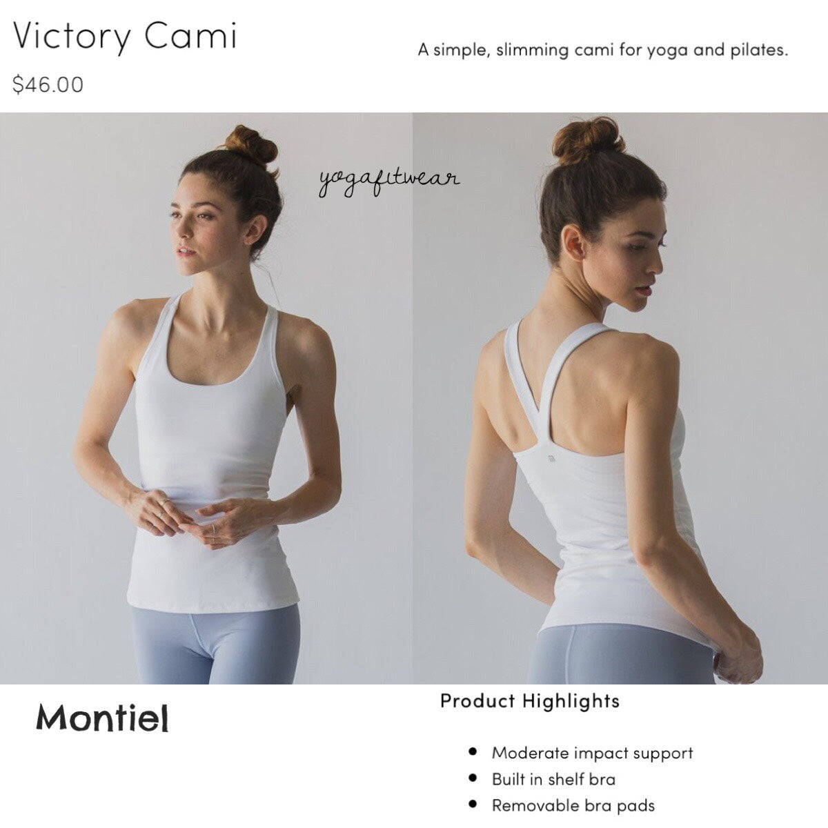 Montiel - Victory Cami (White) (MT00036)