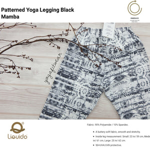 Liquido - Pattern Yoga Legging “Black Mamba” (LQ00527)