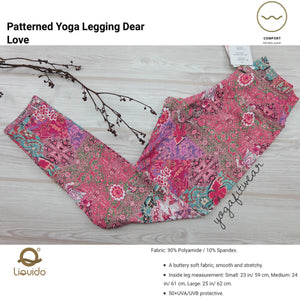 Liquido - Pattern Yoga Legging “Dear Love” (LQ00530)