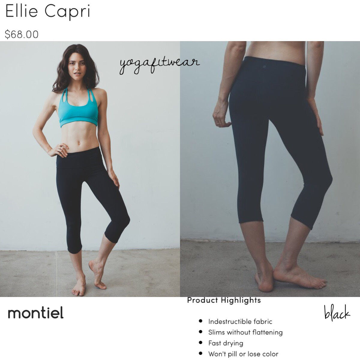 Montiel - Ellie Capri (black) (MT00062)