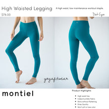 Montiel Legging - High Waisted Legging (Dark Cyan) (MT00089)