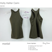 Montiel - Holly Halter Cami (Army green) (MT00104)