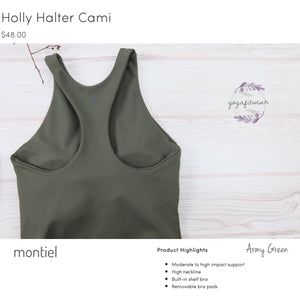 Montiel - Holly Halter Cami (Army green) (MT00104)