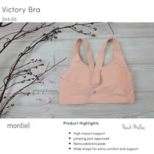 Montiel Sports Bra - Victory Bra (Peach Melba) (MT00107)