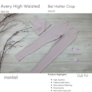 Montiel Legging - High Waisted Legging (Chalk Pink) (MT00109)