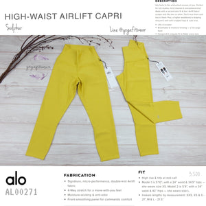 Alo : High-Waist Airlift Capri *21” (Sulphur) (AL00271)