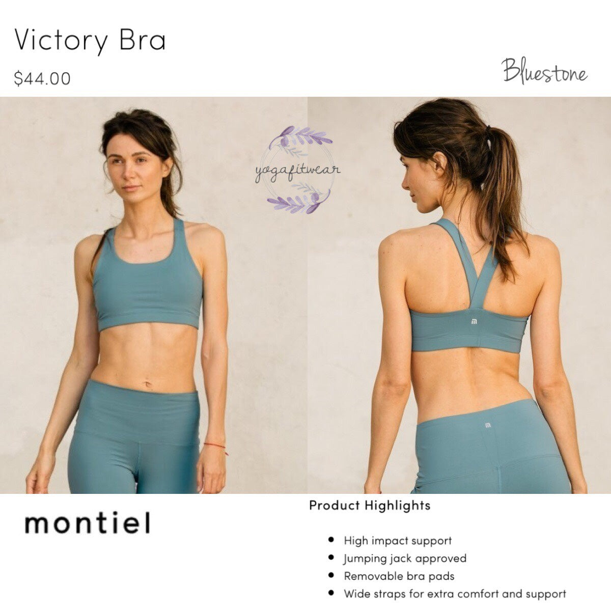 Montiel - Montiel Victory Bra (Bluestone) (MT00112)