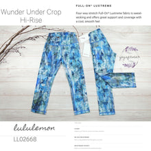 Lululemon - Wunder Under Crop Hi-rise *Full-on Luxtreme (Sun Dazed Multi Blue) (LL02668)