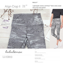 Lululemon - Align CropII*21” (Swerve Vapor Metal Grey) (LL02803)