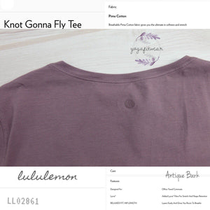 Lululemon - Knot Gonna Fly Tee (USA) (Antique Bark) (LL02861)