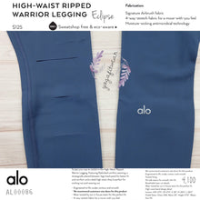 alo : High-Waist Ripped Legging Warrior (Eclipse) (AL00086)