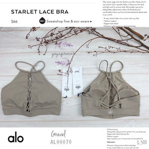 alo : Starlet Lace Bra (Gravel) (AL00070)