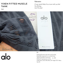 alo : Vixen Fitted Muscle Tank (Anthracite) (AL00026)